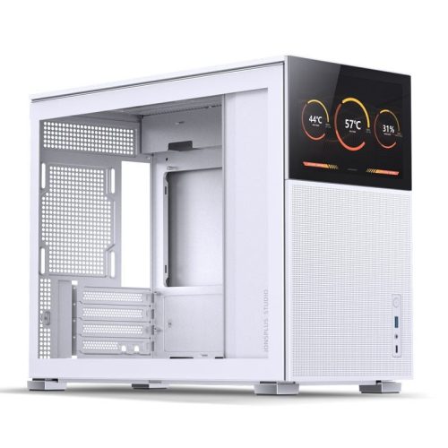 Jonsbo D31 MESH SCREEN White táp nélküli ablakos mATX ház fehér