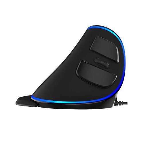 Delux M618PU(A825) hanyattegér fekete