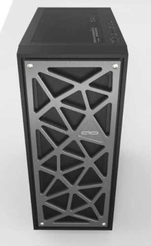 AIO Enigma-L Gun Metal táp nélküli ablakos ház (GPA212104)