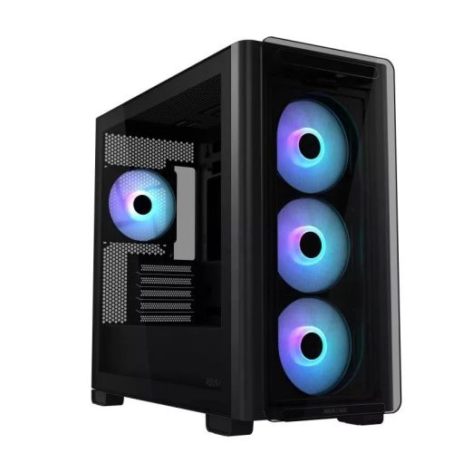 ASUS A23 PLUS táp nélküli ablakos Micro-ATX ház fekete