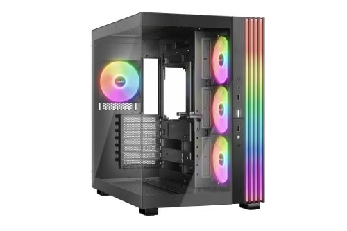 Be Quiet LIGHT BASE 600 LX táp nélküli ablakos ház fekete (BGW67)