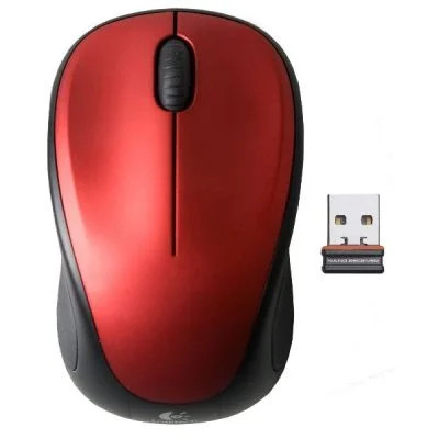 Logitech M235 vezeték nélküli optikai egér piros (910-002496/910-002497)
