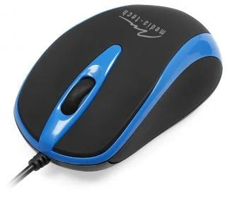 Media-Tech Plano optikai USB egér fekete-kék (MT1091B)