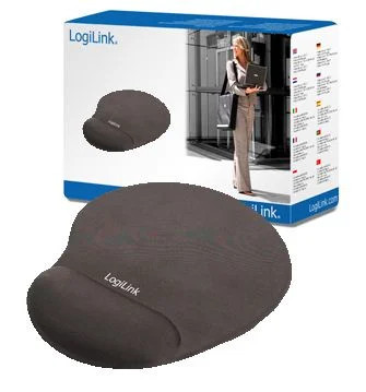 LogiLink ID0027 zselés csuklótámaszos fekete egérpad