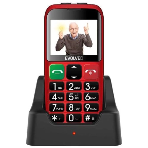 Evolveo EasyPhone ET Dual-Sim mobiltelefon piros (SGM EP-851-ETR)