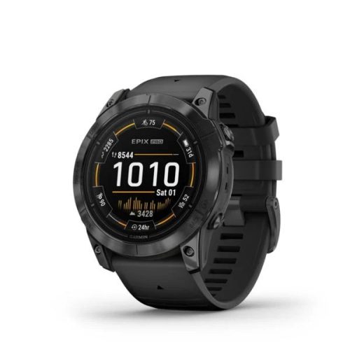 Garmin Epix Pro (Gen 2) okosóra 51 mm, szürke, fekete szilikon szíjjal (010-02804-21)