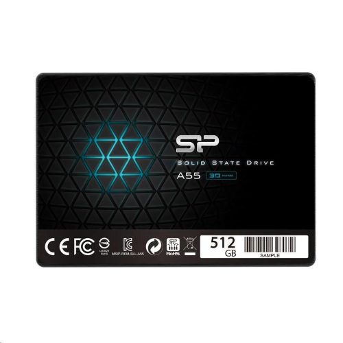 512GB Silicon Power SSD-SATAIII 2,5' Ace A55 meghajtó (SP512GBSS3A55S25)