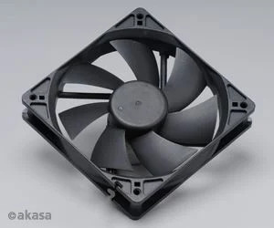 Akasa Black ház hűtő ventilátor fekete 12cm (AK-174BK-S)