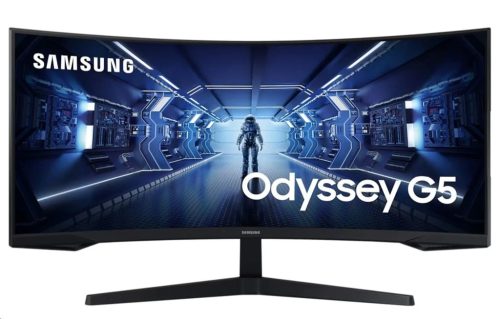 34' Samsung Odyssey G55T ívelt LCD monitor fekete (LC34G55TWWPXEN)