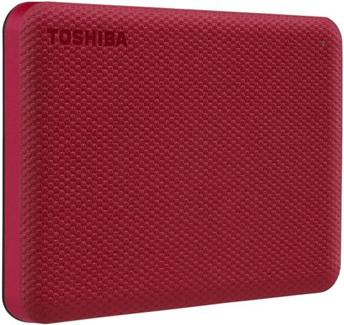 1TB Toshiba 2.5' Canvio Advance külső winchester piros (HDTCA10ER3AA)